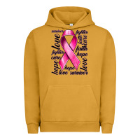 Pigment Peanut Butter Breast Cancer Ribbon Hope Love Faith Urban Hoodie - texasbilliewilder