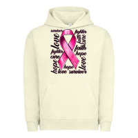 Pigment Pistachio Breast Cancer Ribbon Hope Love Faith Urban Hoodie - texasbilliewilder