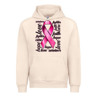 Sandshell Breast Cancer Ribbon Hope Love Faith Urban Hoodie - texasbilliewilder
