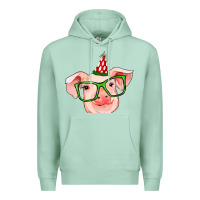Seafoam pig christmas Premium Hoodie - RanaPortraitStore