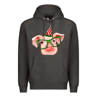 Smoke pig christmas Premium Hoodie - RanaPortraitStore