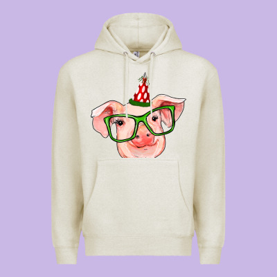 Pig Christmas Premium Hoodie Designed By Ranaportraitstore