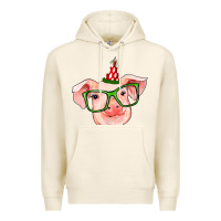Tofu pig christmas Premium Hoodie - RanaPortraitStore