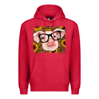 Cardinal sunflowers pig Premium Hoodie - RanaPortraitStore