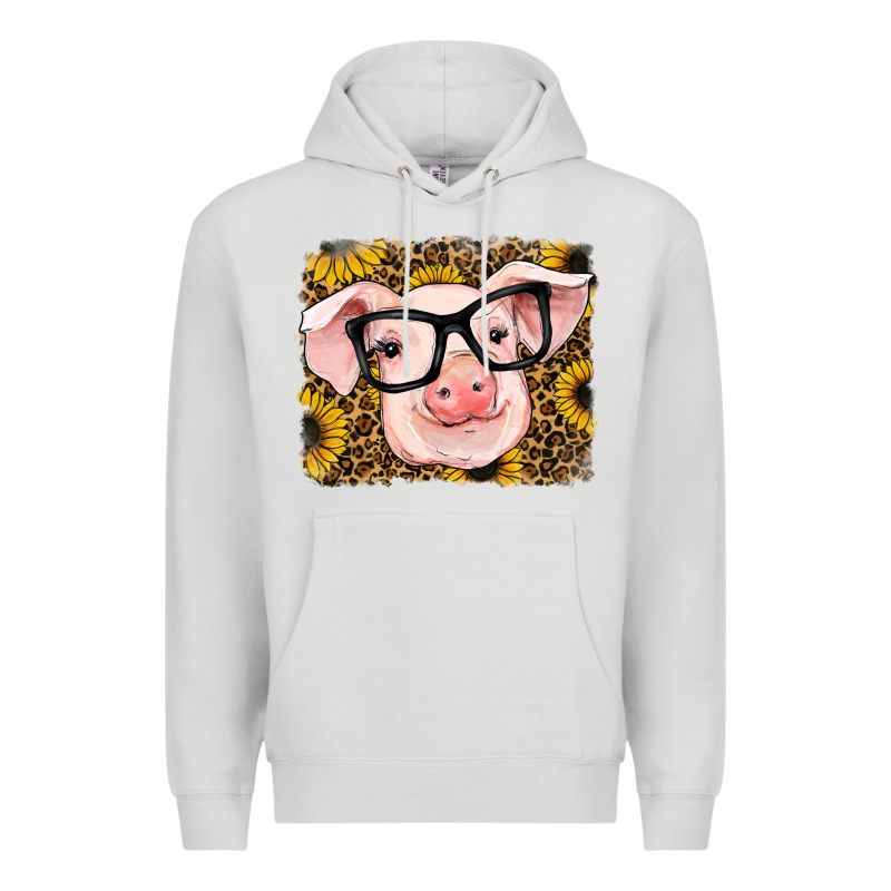 Sunflowers Pig Premium Hoodie by RanaPortraitStore | Teevron