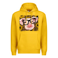 Lemon sunflowers pig Premium Hoodie - RanaPortraitStore