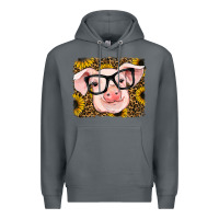 Rock sunflowers pig Premium Hoodie - RanaPortraitStore