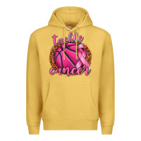 Antique Gold tackle cancer basketball Premium Hoodie - texasbilliewilder