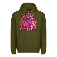 Army Green tackle cancer basketball Premium Hoodie - texasbilliewilder