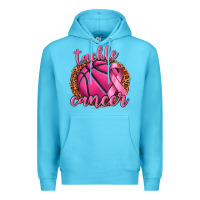 Ocean Blue tackle cancer basketball Premium Hoodie - texasbilliewilder