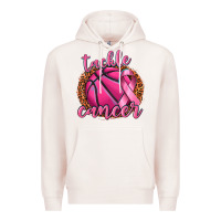 Pale Pink tackle cancer basketball Premium Hoodie - texasbilliewilder
