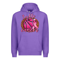 Purple tackle cancer basketball Premium Hoodie - texasbilliewilder