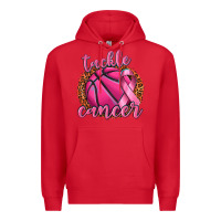 Red tackle cancer basketball Premium Hoodie - texasbilliewilder