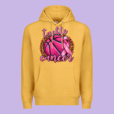 Tackle Cancer Basketball Premium Hoodie Designed By Texasbilliewilder