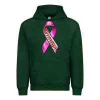 Forest Green Breast Cancer Ribbon Baseball Urban Hoodie - texasbilliewilder