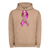 Pigment Burro Breast Cancer Ribbon Baseball Urban Hoodie - texasbilliewilder