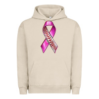 Pigment French Oak Breast Cancer Ribbon Baseball Urban Hoodie - texasbilliewilder