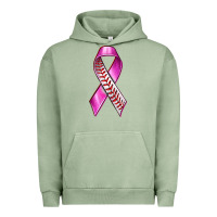 Pigment Oil Green Breast Cancer Ribbon Baseball Urban Hoodie - texasbilliewilder