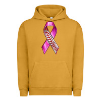 Pigment Peanut Butter Breast Cancer Ribbon Baseball Urban Hoodie - texasbilliewilder