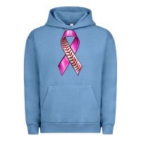 Pigment Pebble Blue Breast Cancer Ribbon Baseball Urban Hoodie - texasbilliewilder