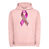 Pigment Salmon Breast Cancer Ribbon Baseball Urban Hoodie - texasbilliewilder