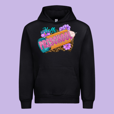 Hello Preschool Urban Hoodie Designed By Ranaportraitstore