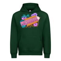 Forest Green hello preschool Urban Hoodie - RanaPortraitStore