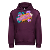Mauve Wine hello preschool Urban Hoodie - RanaPortraitStore