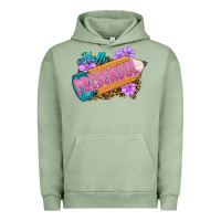Pigment Oil Green hello preschool Urban Hoodie - RanaPortraitStore