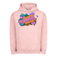 Pigment Salmon hello preschool Urban Hoodie - RanaPortraitStore