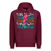 Burgundy dog mama Premium Hoodie - Zillion Design Studio