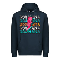 Navy dog mama Premium Hoodie - Zillion Design Studio