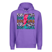 Purple dog mama Premium Hoodie - Zillion Design Studio