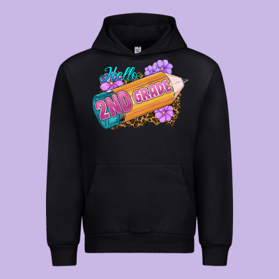Hello 2nd Grade Urban Hoodie Designed By Ranaportraitstore