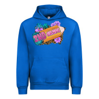 Cobalt Hello 2nd Grade Urban Hoodie - RanaPortraitStore