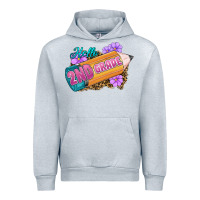 Heather Grey Hello 2nd Grade Urban Hoodie - RanaPortraitStore