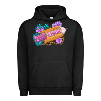 Pigment Black Hello 2nd Grade Urban Hoodie - RanaPortraitStore