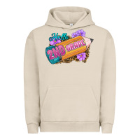 Pigment French Oak Hello 2nd Grade Urban Hoodie - RanaPortraitStore