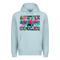 Blue Mist auntie like a mom only cooler Premium Hoodie - Zillion Design Studio