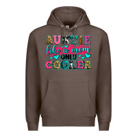 Coffee auntie like a mom only cooler Premium Hoodie - Zillion Design Studio