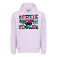 Lilac auntie like a mom only cooler Premium Hoodie - Zillion Design Studio