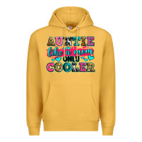 Mustard auntie like a mom only cooler Premium Hoodie - Zillion Design Studio
