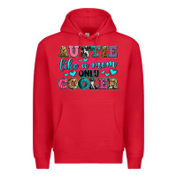 Red auntie like a mom only cooler Premium Hoodie - Zillion Design Studio