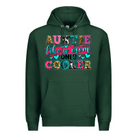 Sports Green auntie like a mom only cooler Premium Hoodie - Zillion Design Studio