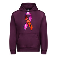Mauve Wine Breast Cancer Ribbon Basketball Urban Hoodie - texasbilliewilder