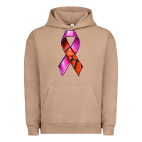 Pigment Burro Breast Cancer Ribbon Basketball Urban Hoodie - texasbilliewilder