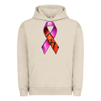 Pigment French Oak Breast Cancer Ribbon Basketball Urban Hoodie - texasbilliewilder