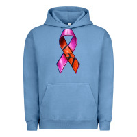 Pigment Pebble Blue Breast Cancer Ribbon Basketball Urban Hoodie - texasbilliewilder