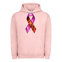 Pigment Salmon Breast Cancer Ribbon Basketball Urban Hoodie - texasbilliewilder