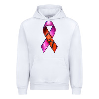 White Breast Cancer Ribbon Basketball Urban Hoodie - texasbilliewilder